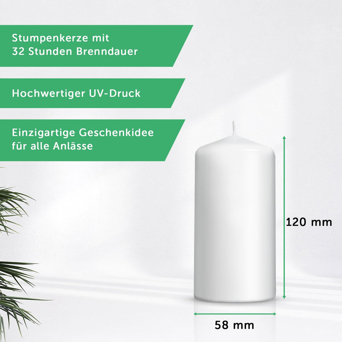 Kleine Kerze "Pfotenherz" - Trauerkerze für Haustiere