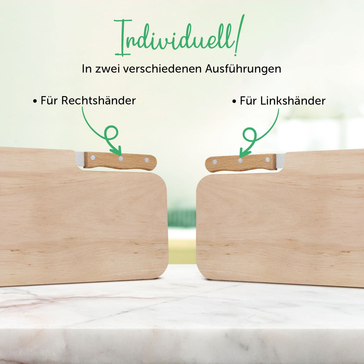 Frühstücksbrettchen mit Gravur - Inklusive Messer - Beste Mama Logo mit Name