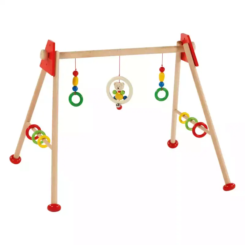 Heimess Baby-Fit Spieltrapez „Bär“ – Holz-Spieltrainer 763770 | ab Geburt