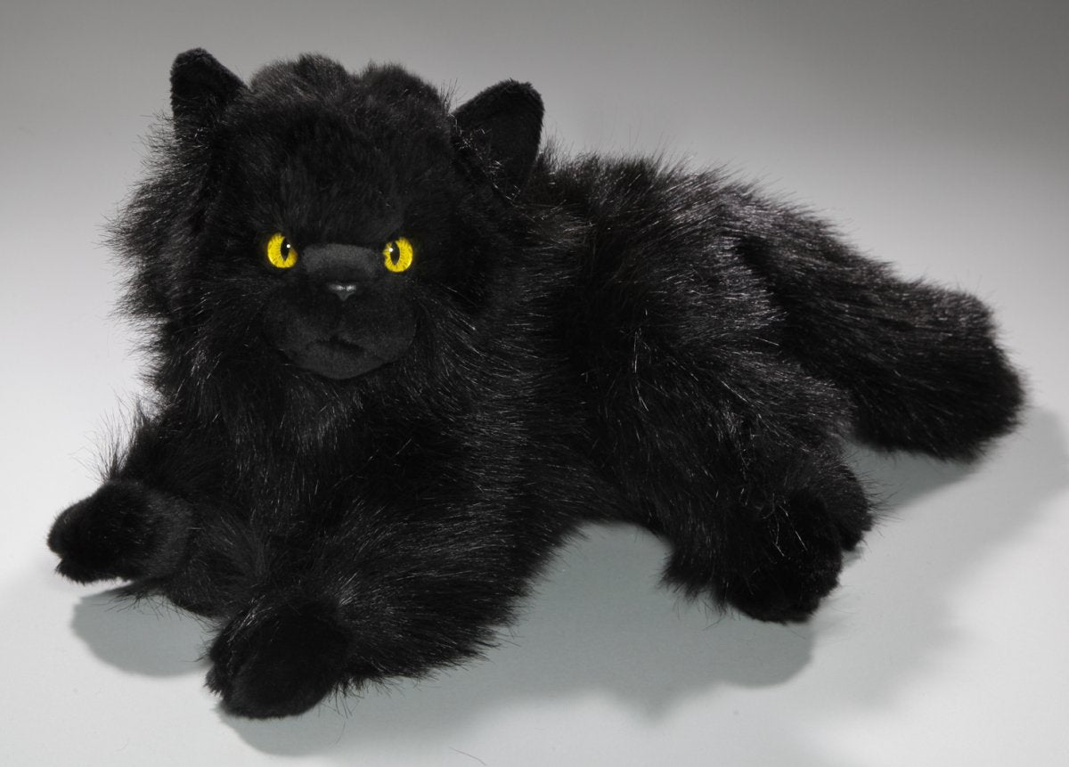 Perserkatze liegend schwarz ca. 30 cm