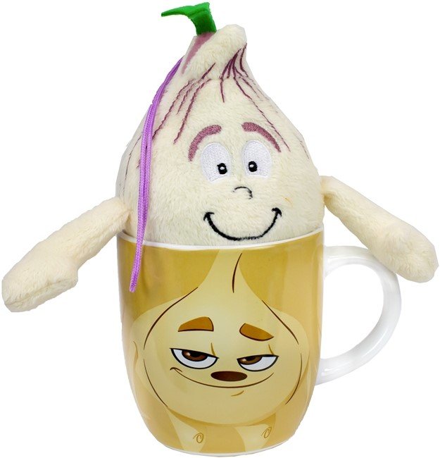 Goodness Gang Tasse + Plüsch Tier Knoblauch