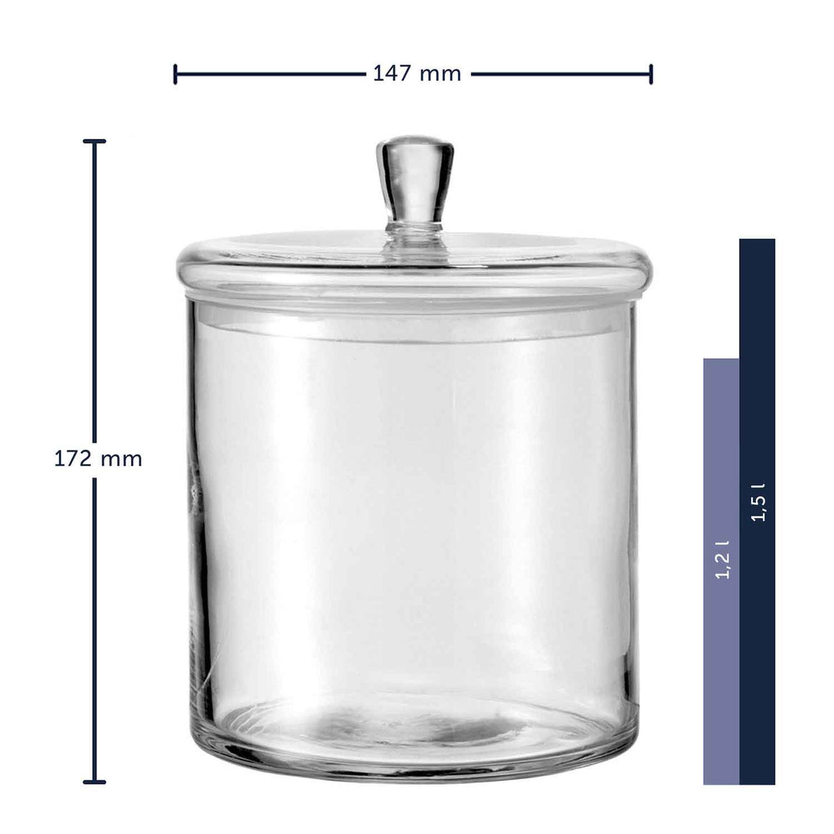 Leonardo Keksglas zur Kommunion oder Konfirmation mit Gravur, elegantes Keksglas von GRAVURZEILE, dekorativ und personalisiert