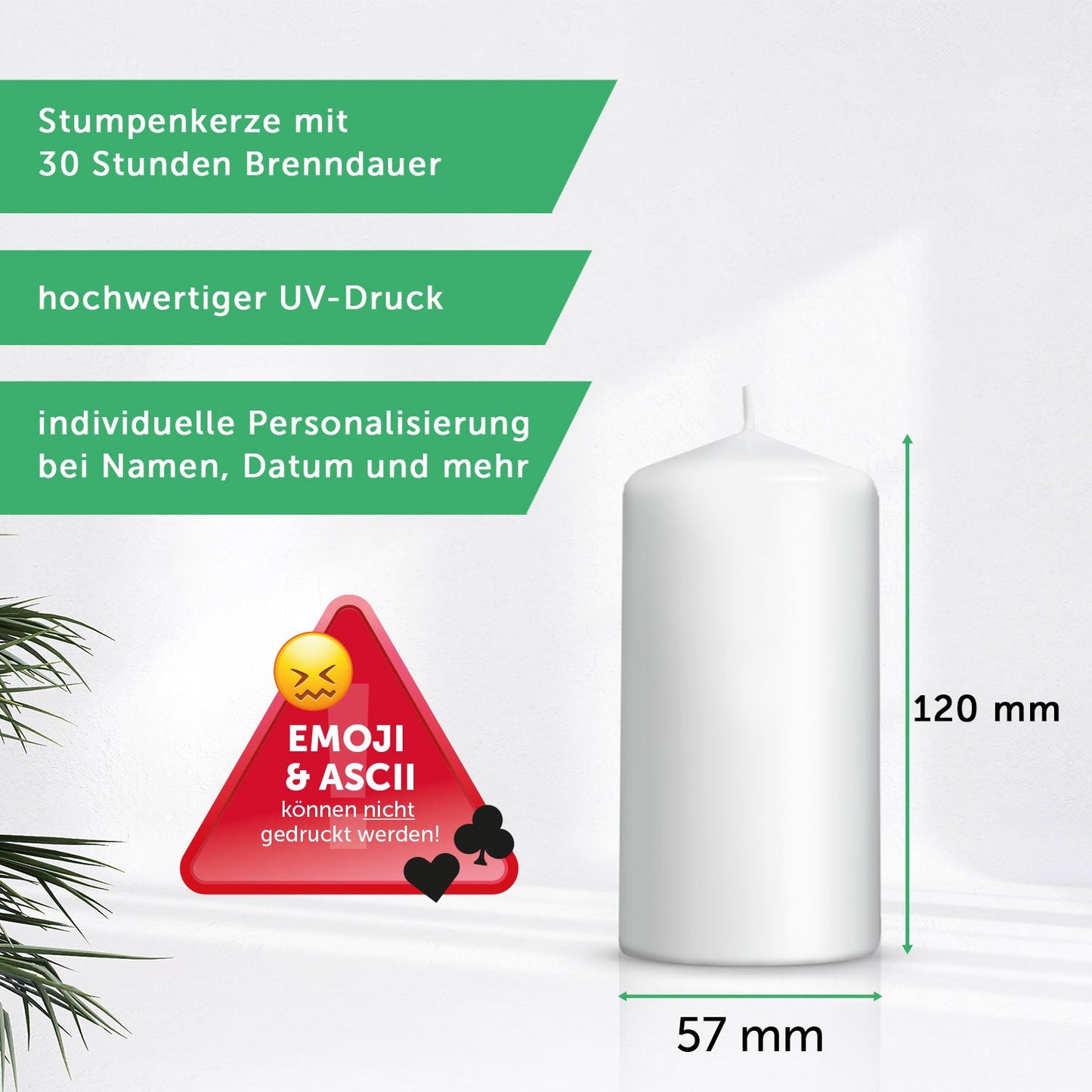 Weihnachtskerze "Reh"
