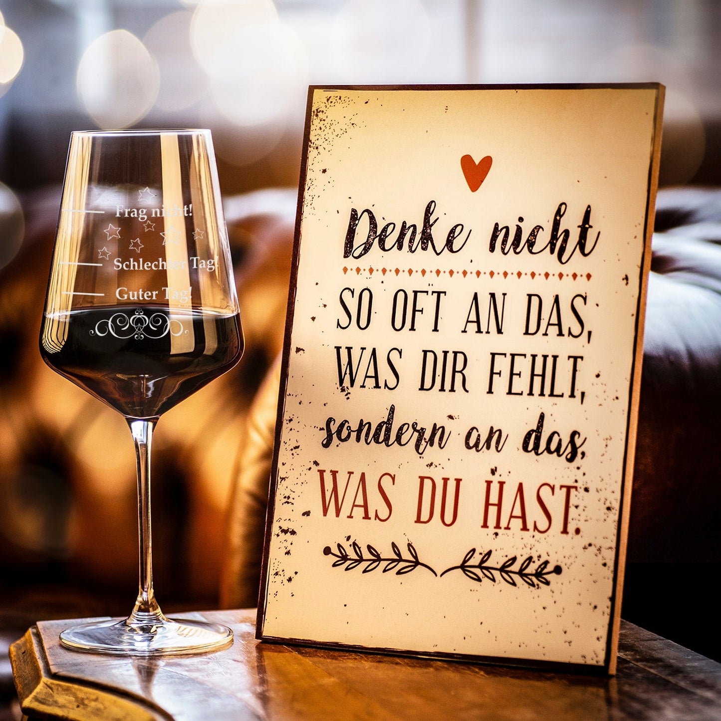 Leonardo Puccini Weinglas 750ml "Schlechter Tag, Guter Tag - Frag nicht!"