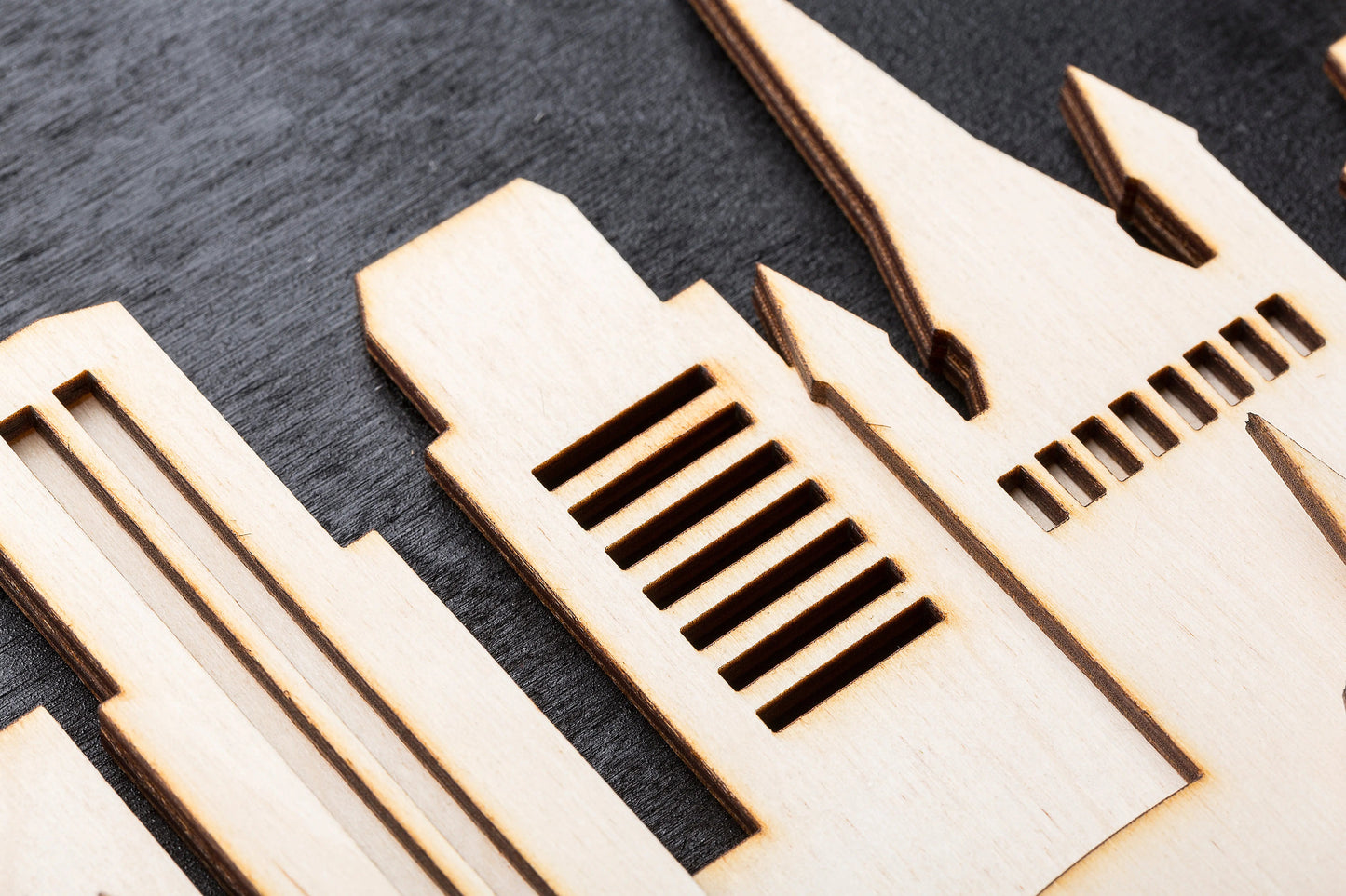 3D Wandbild aus Holz Skyline London 2017 - Toyplace24.de