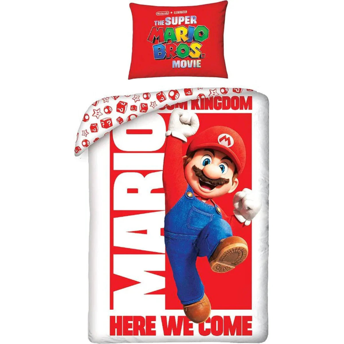 Super Mario Bettwäsche - weiche Baumwolle - 140 x 200 cm