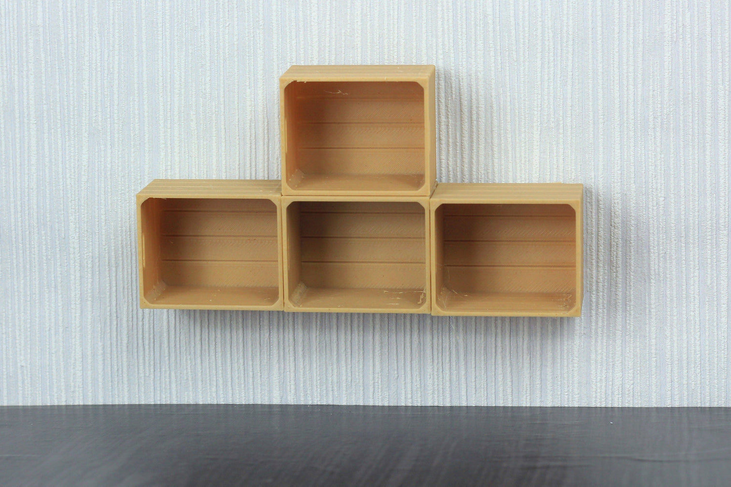 Dollhouse Miniature Fruit Crates: 1/12 or 1/18 Scale, Wood Fiber 3D Print