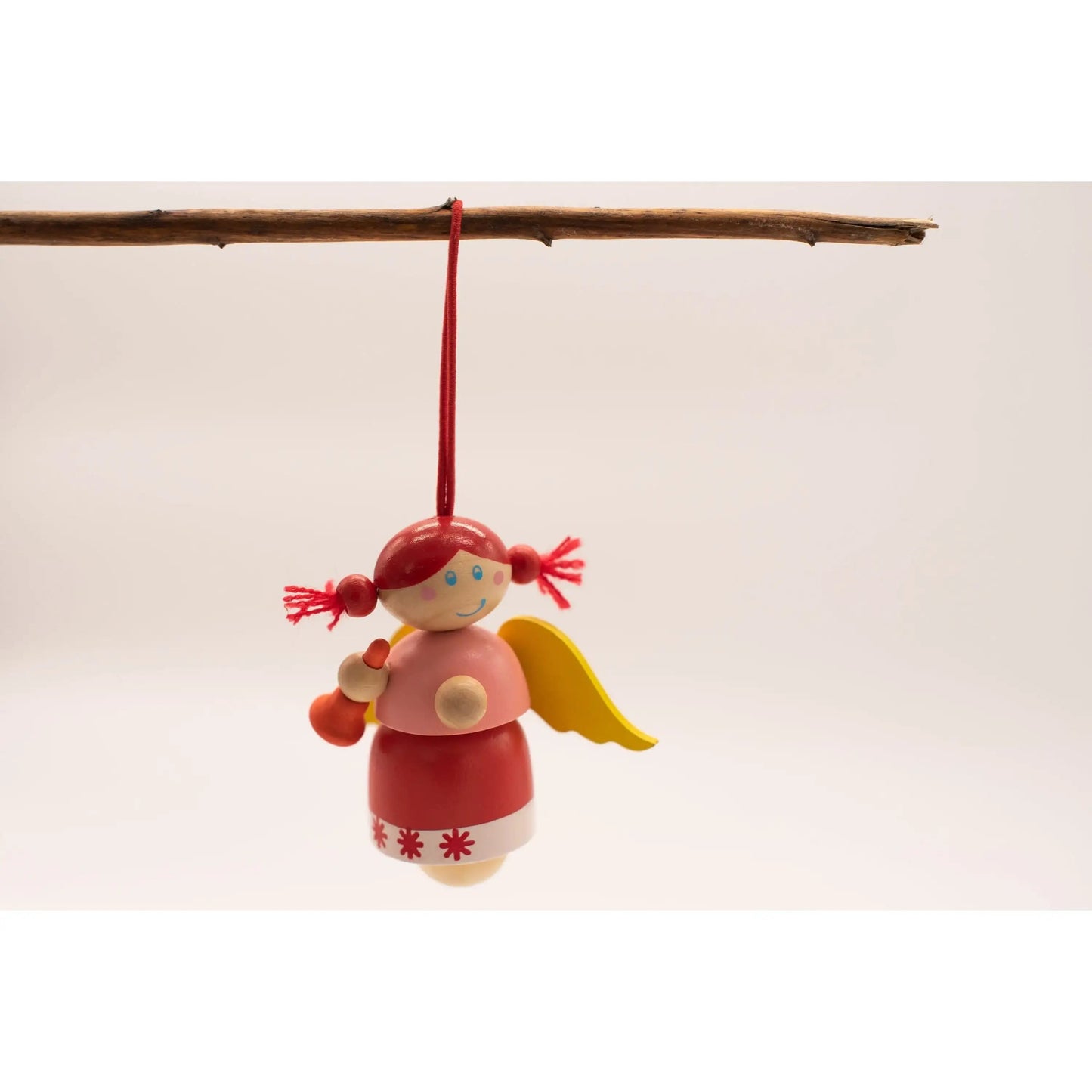 Holz Engel Weihnachtsschmuck 3er Set – Baumschmuck zum Aufhängen