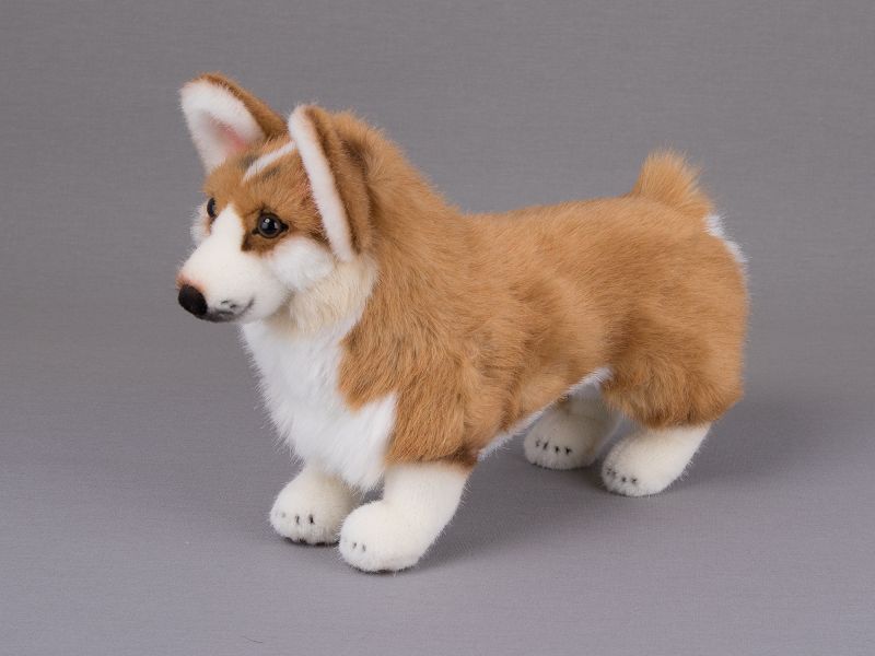 Kösener Welsh Corgi Plüschtier liegend 34 cm