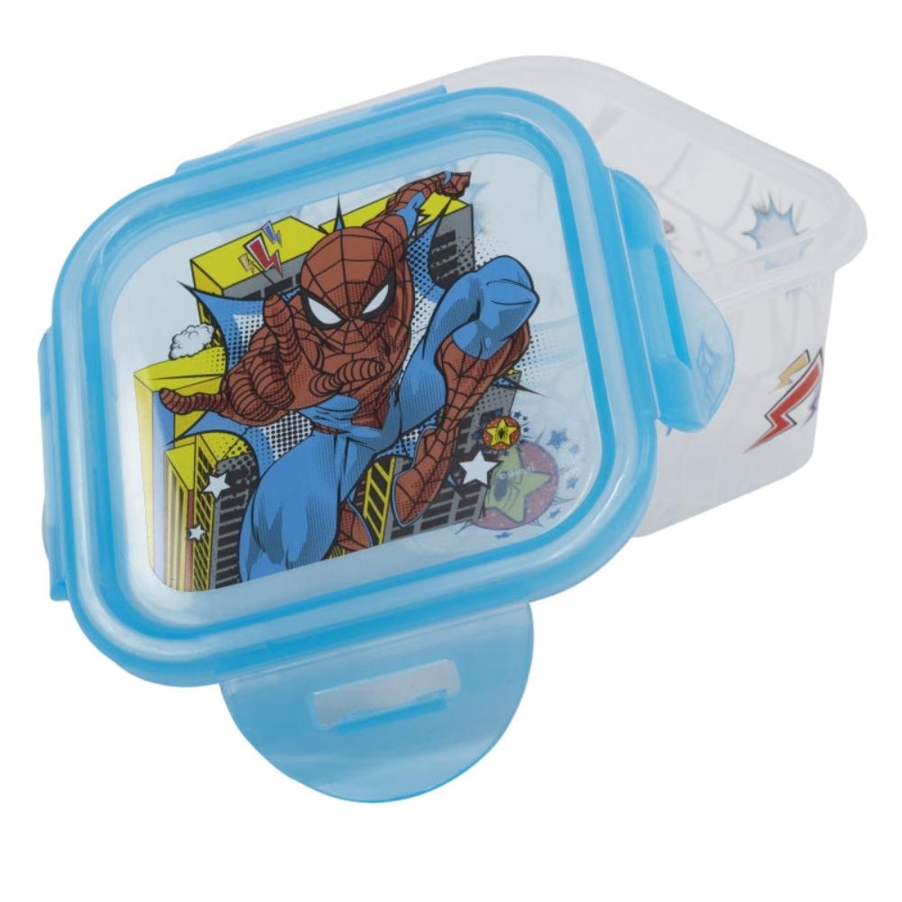 Spiderman Luftdichter Behälter - Brotdose Kinder Lunchbox Quadratische Sandwichbox