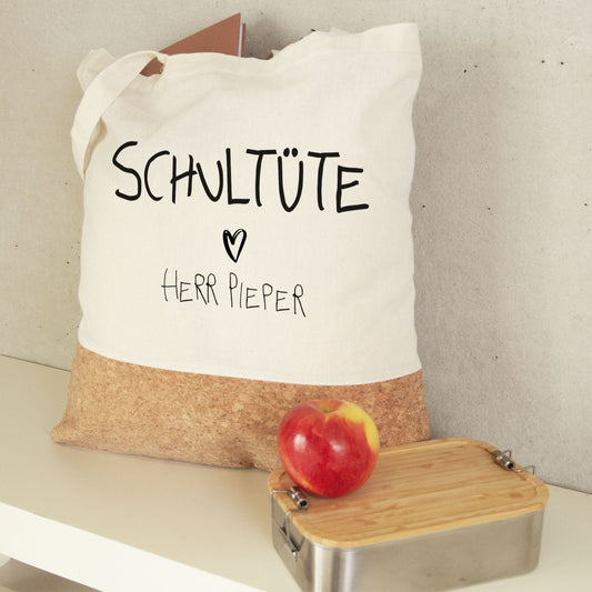 Einkaufstasche Kork - Schultüte