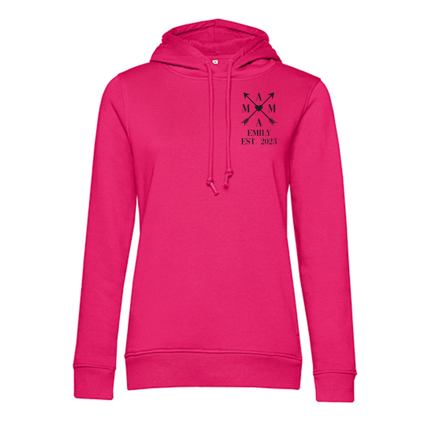 Personalisierter Hoodie für Frauen - MAMA EST. Kreuzpfeile