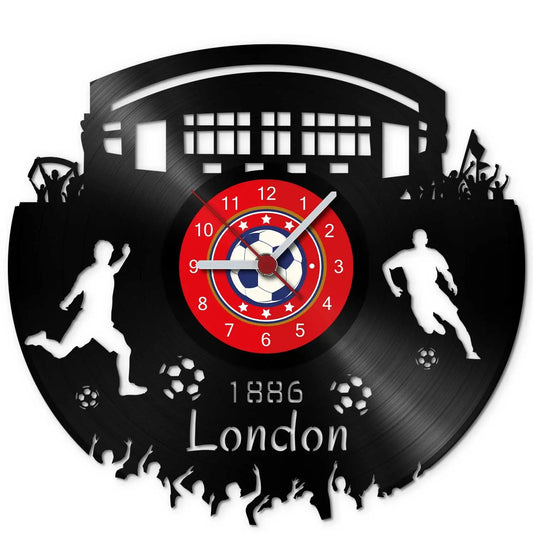Fussball Wanduhr aus Vinyl Vereinsliebe London