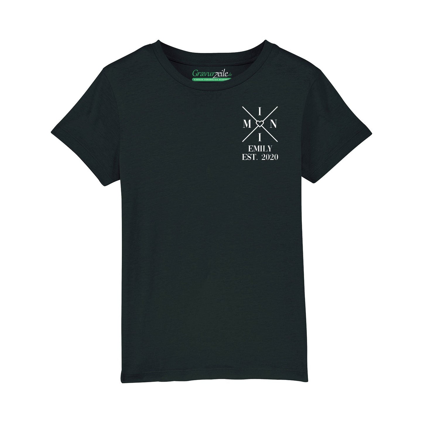 Personalisiertes T-Shirt Set für die Familie - Kreuz Herz