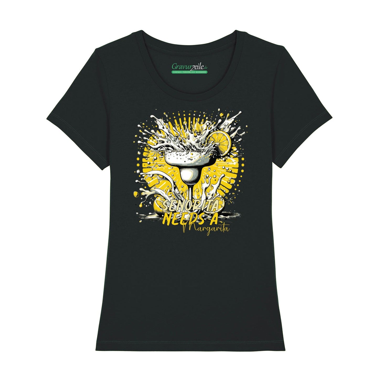Bedrucktes T-Shirt für Damen - Senorita needs a margarita