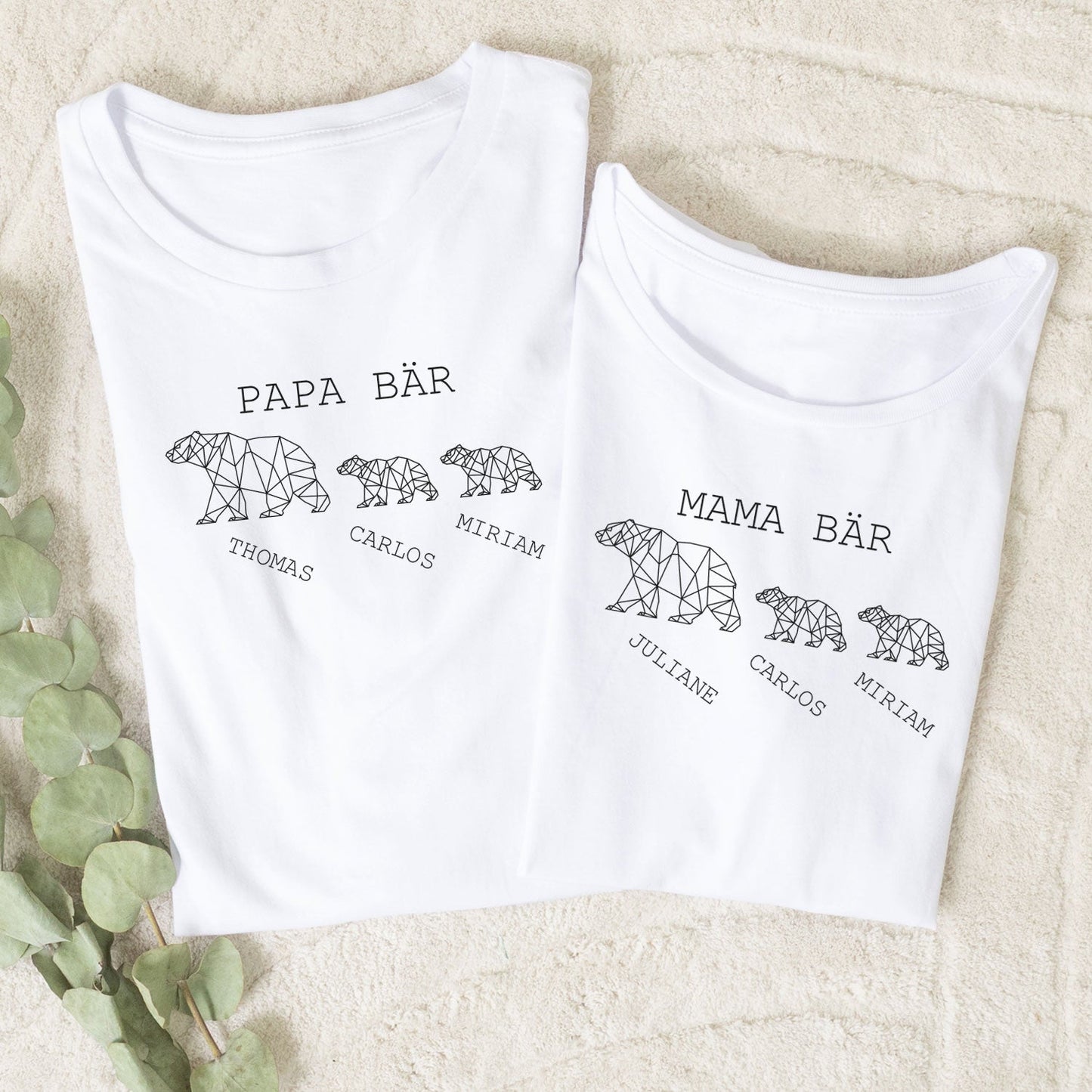 Personalisiertes T-Shirt für Herren - Papa Bär