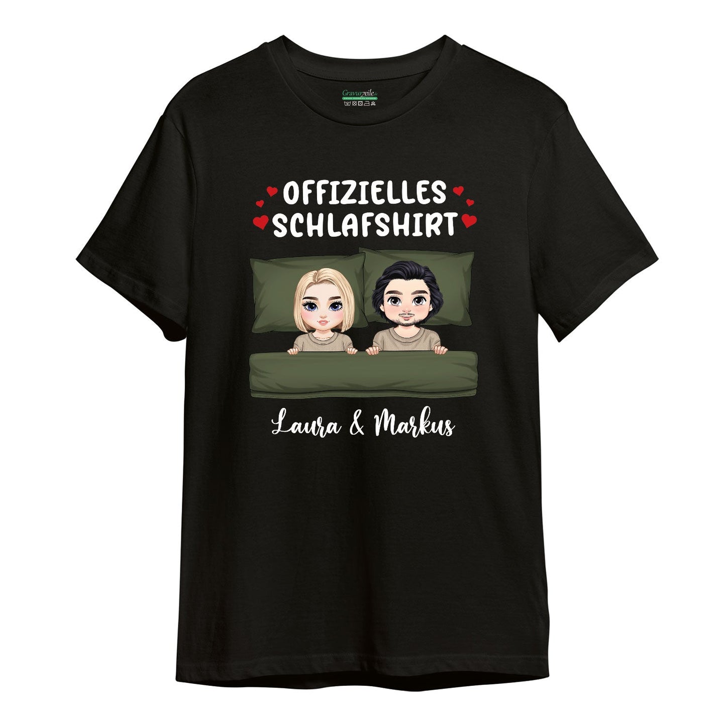 Personalisiertes Oversized T-Shirt - Offizielles Schlafshirt