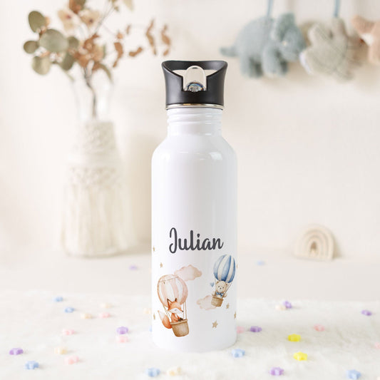 Bedruckte Trinkflasche aus Edelstahl - Ballon