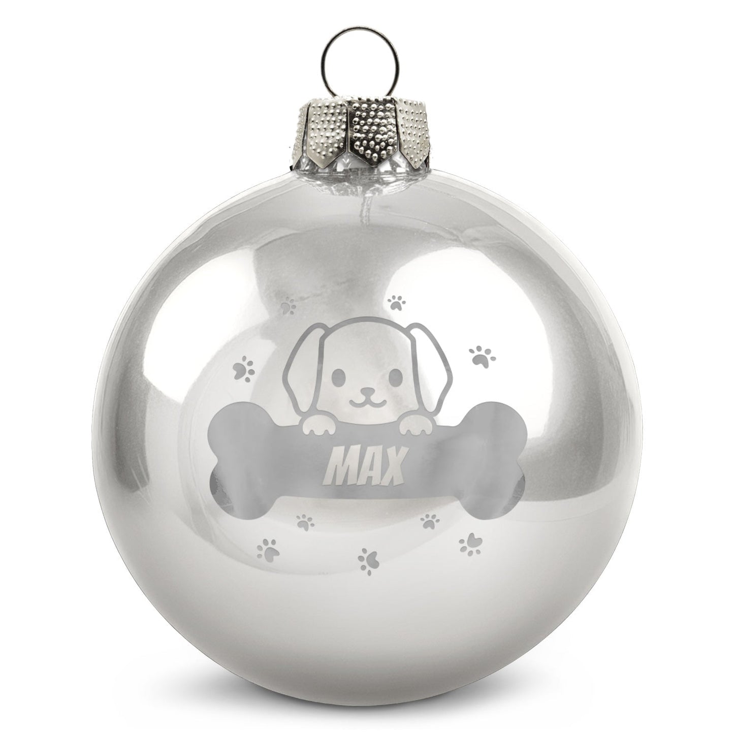 Gravierte Weihnachtskugel - Haustier - Hund & Katze