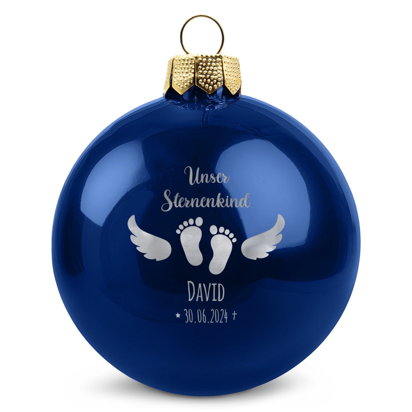 Gravierte Weihnachtskugel - Sternenkind