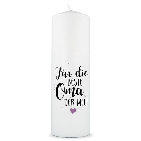 Große Kerze "Für die beste Oma / den besten Opa der Welt"