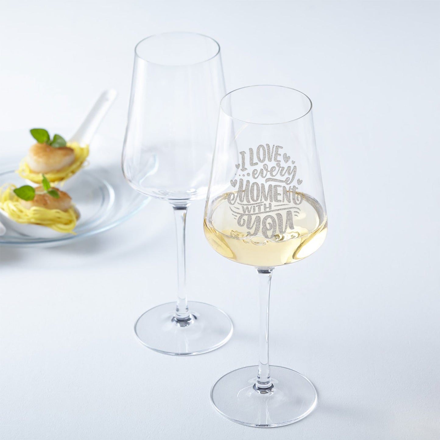 Leonardo Weinglas mit Gravur - "Love every Moment with you"