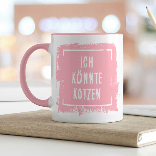 Bedruckte Tasse mit Spruch - "Ich könnte Kotzen"