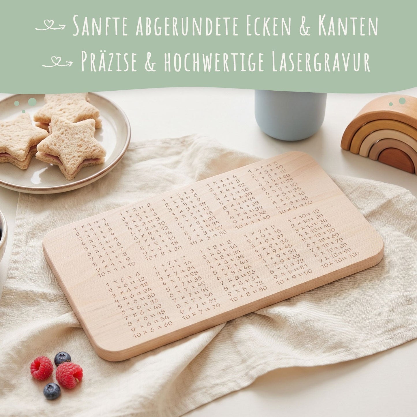 Frühstücksbrettchen "Das 1x1 Brotzeitbrett"