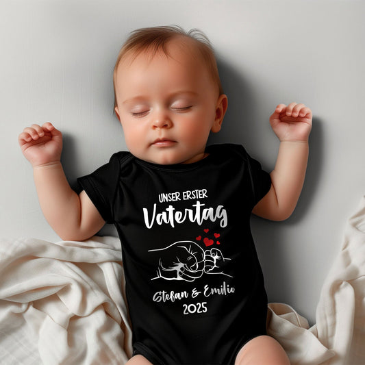 Bedruckter Babybody für Babies - Unser erster Vatertag