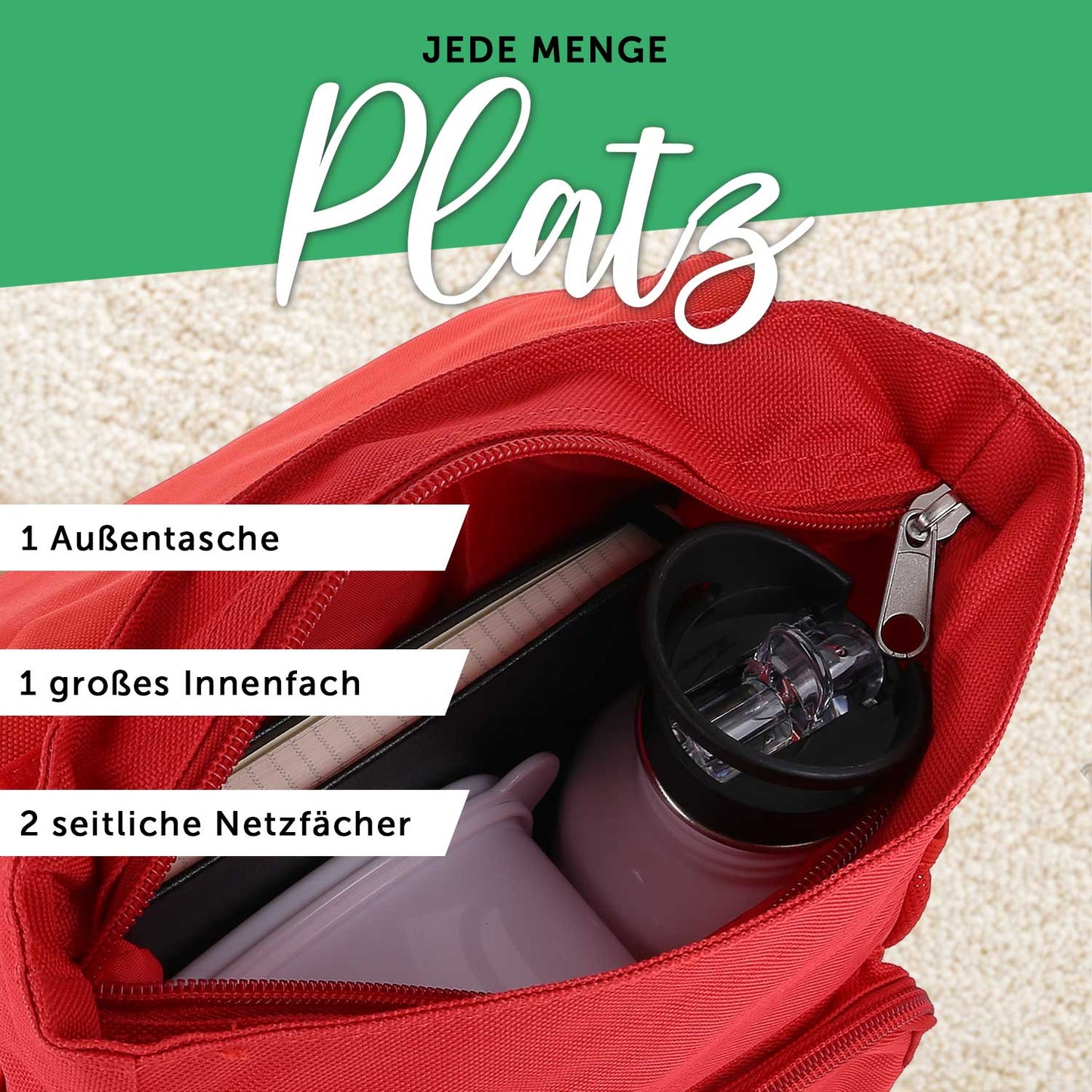 Bedruckter Rucksack für Kinder - Tiergruppe Wald