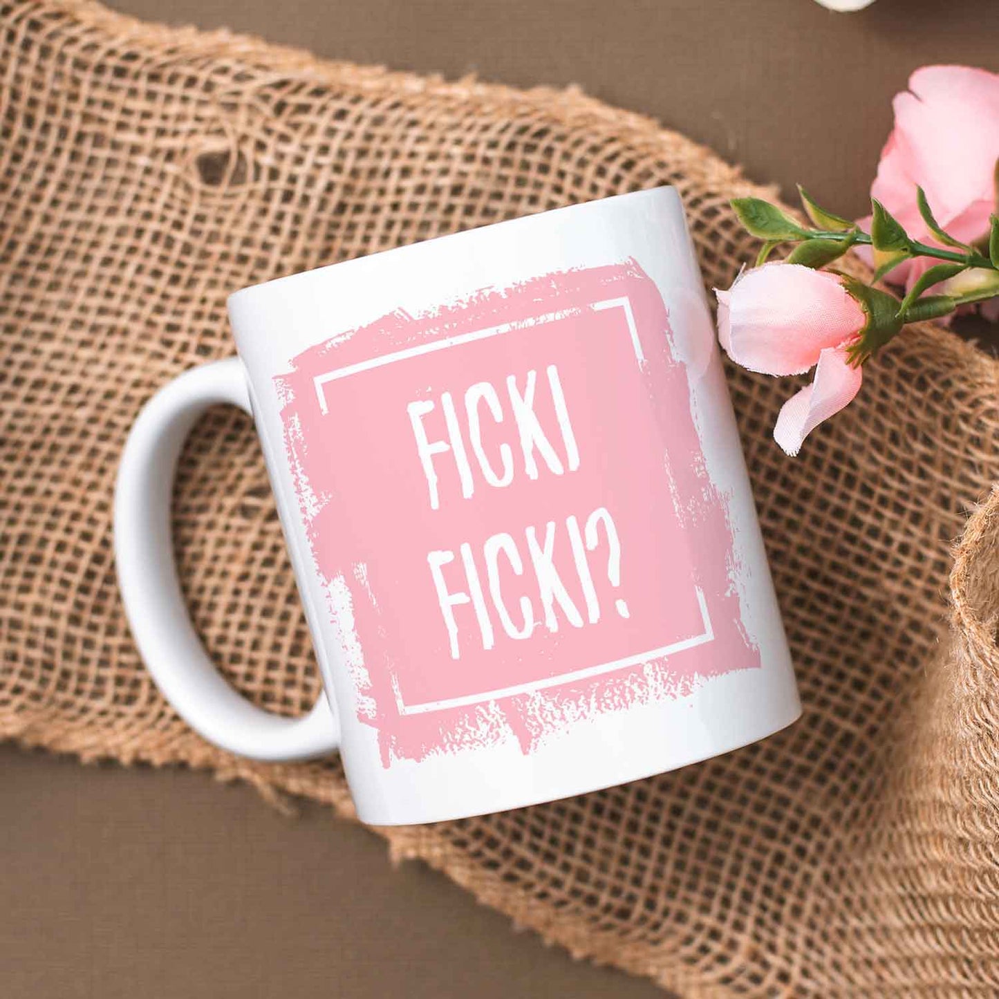 Bedruckte Tasse mit Spruch - Ficki Ficki?