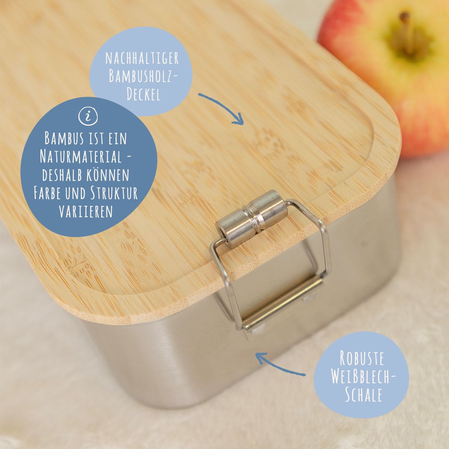 Brotdose mit Deckel für Kinder mit UV-Druck im "Waldfreunde V2" Design