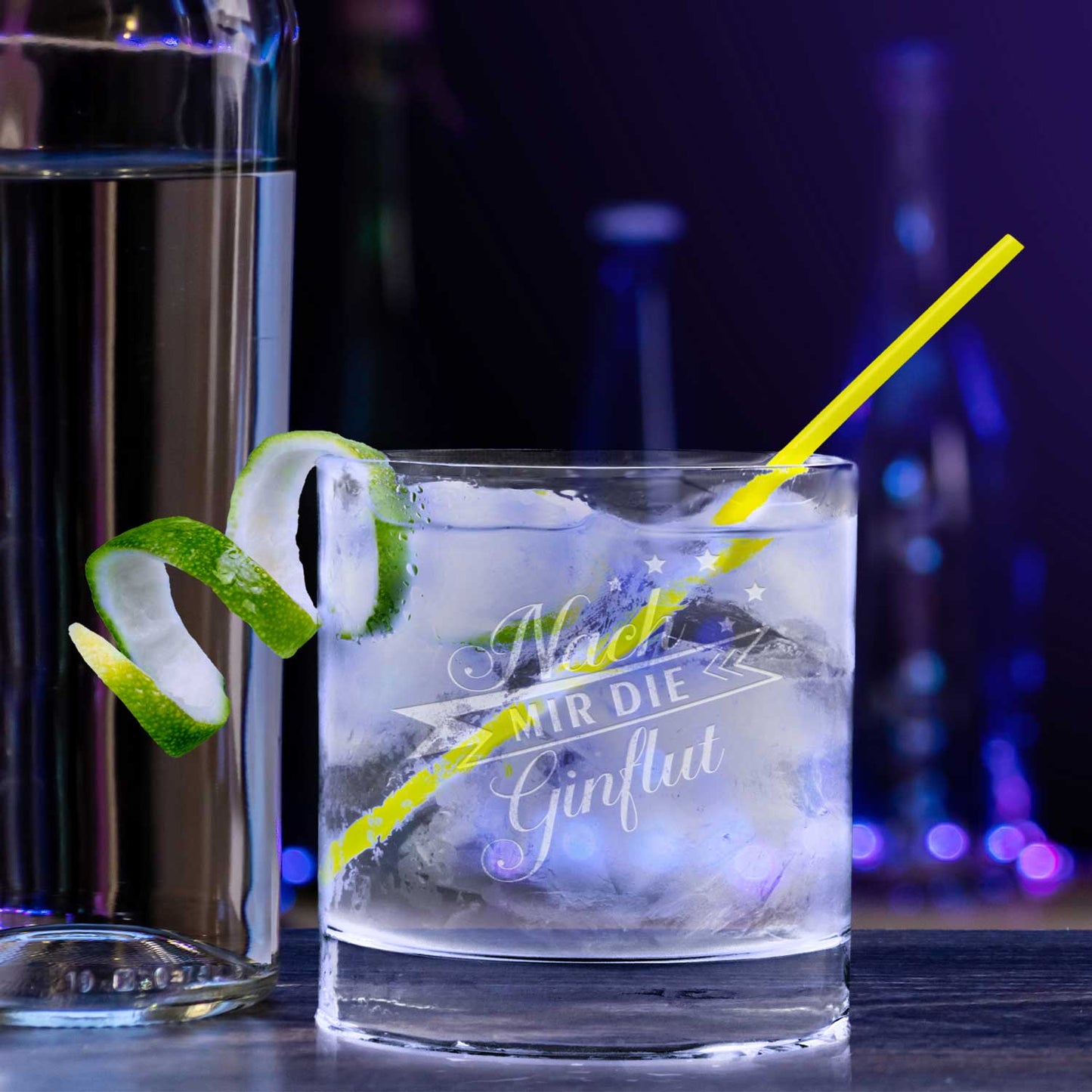 2er Set Montana GIN-Gläser "Nach mir die GINflut" & "Der Abend kann beGINnen"
