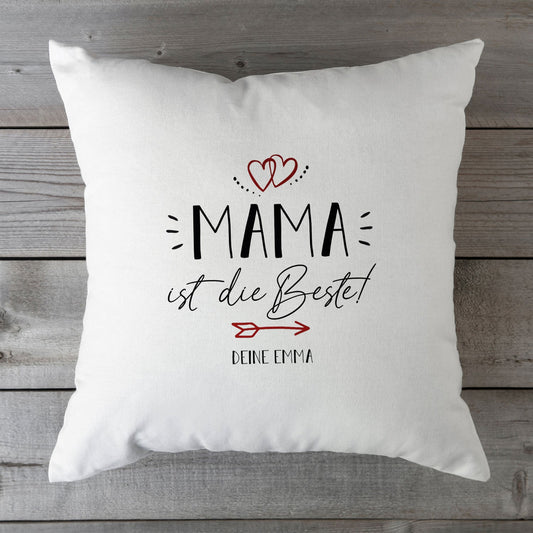 Personalisiertes Kissen mit Motiv - Mama ist die Beste