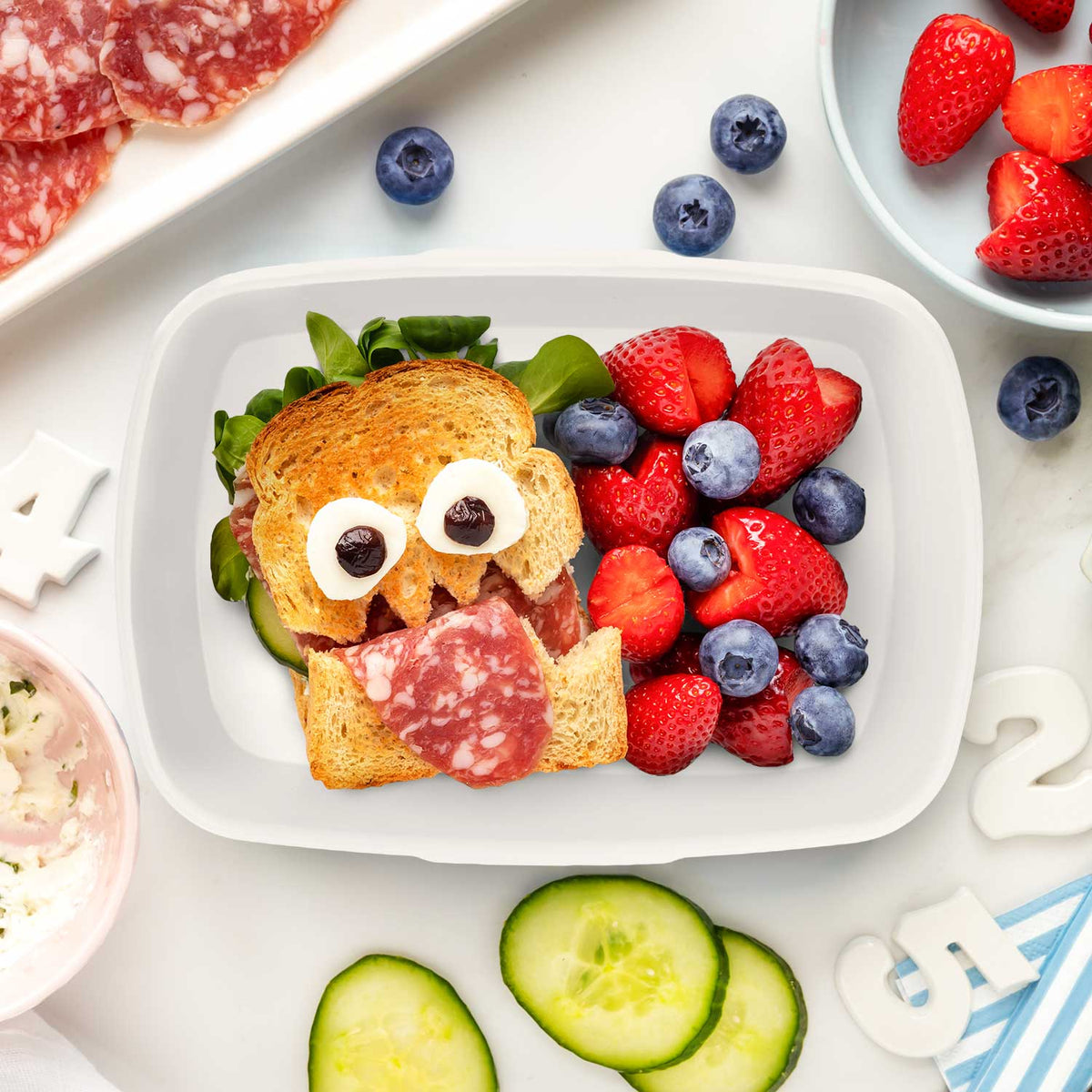 Bedruckte Lunchbox für Kinder - Magischer Wald