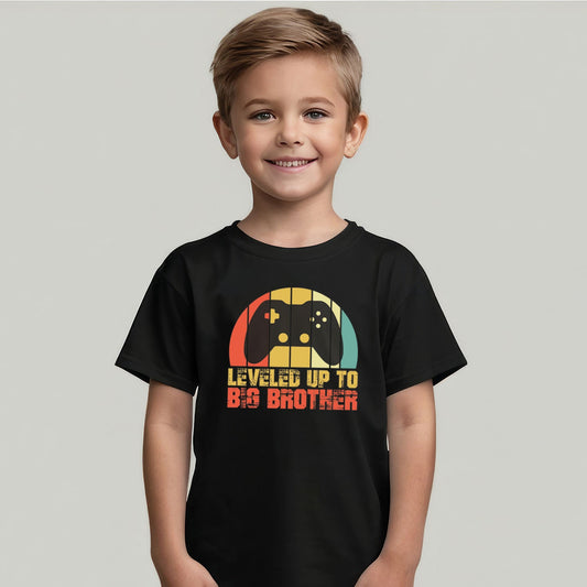 Bedrucktes T-Shirt für Kinder - Leveled up Brother