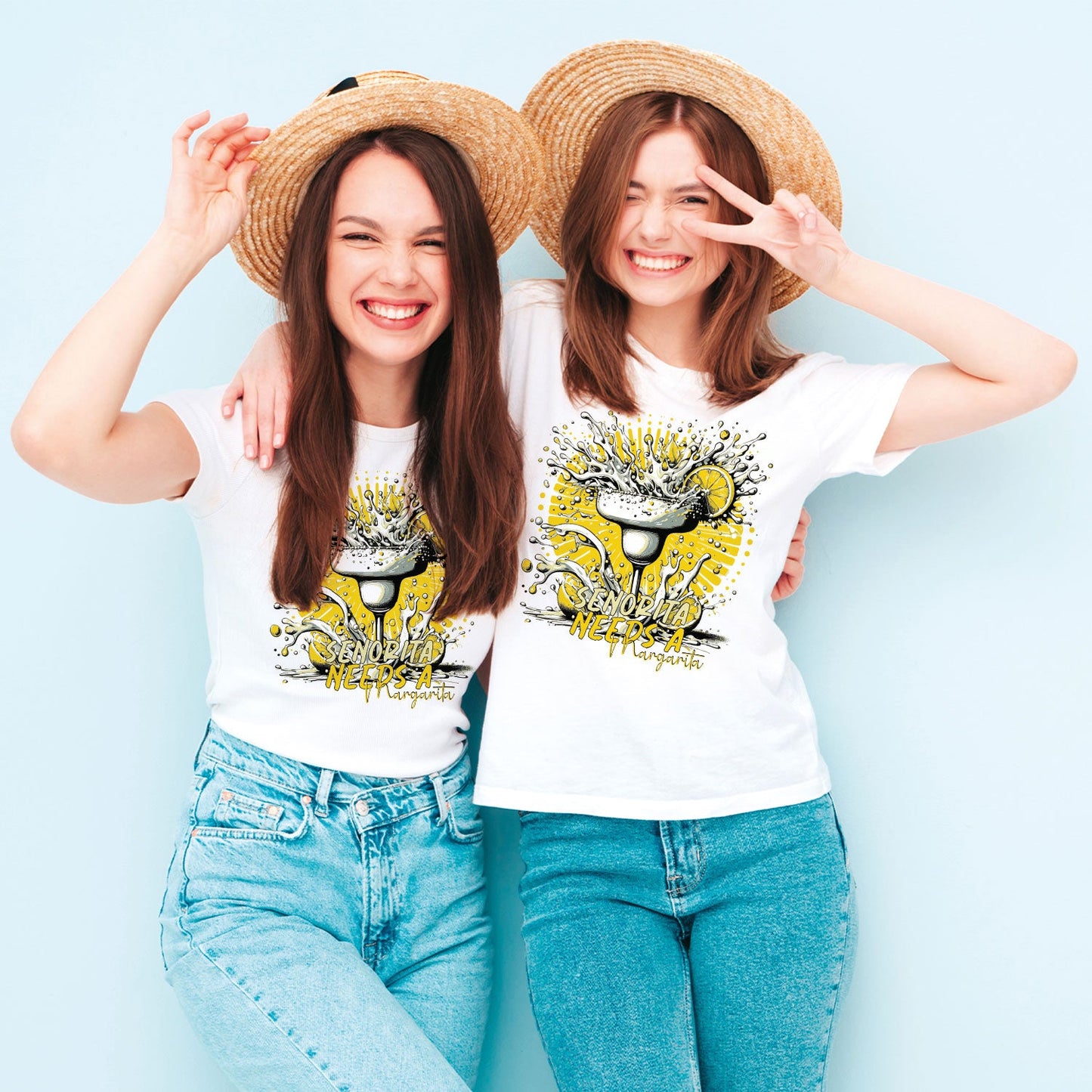 Bedrucktes T-Shirt für Damen - Senorita needs a margarita