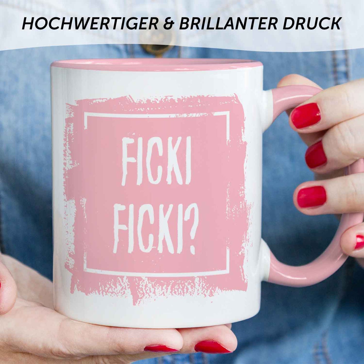 Bedruckte Tasse mit Spruch - Ficki Ficki?