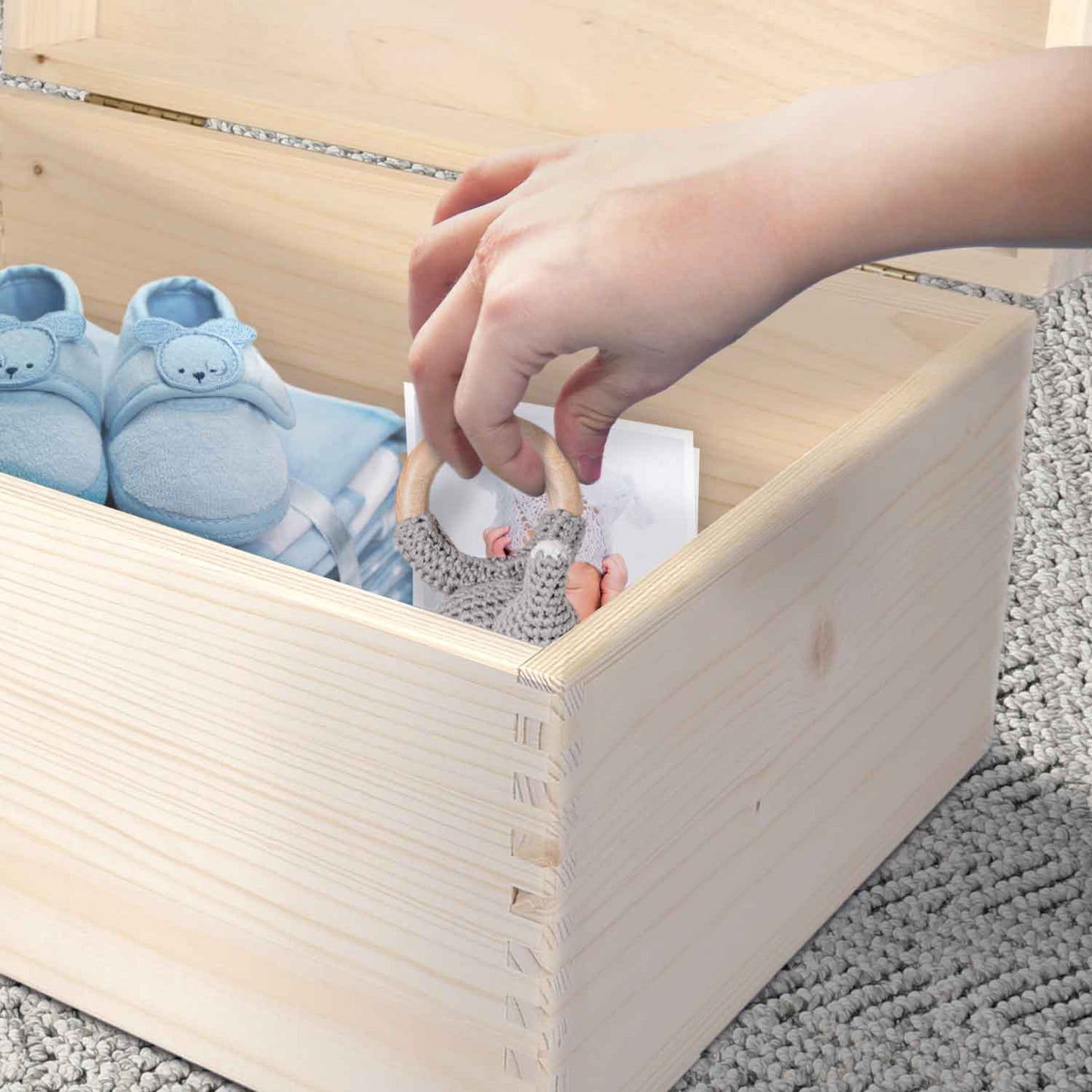 Erinnerungskiste für Kinder mit UV-Druck im Prinzessin Design
