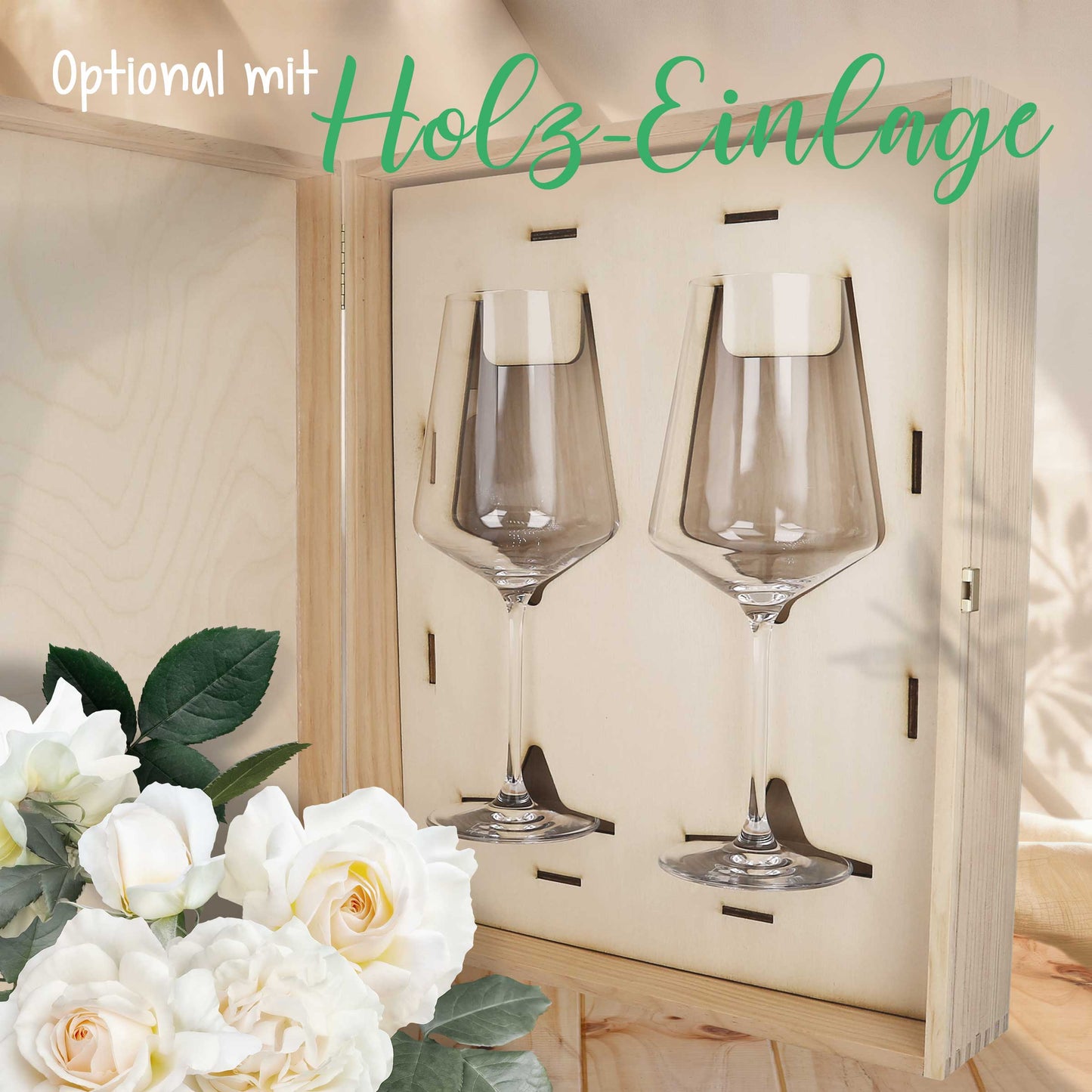 Leonardo Gläser mit Gravur - Hochzeitsauto & Wedding Love als Set