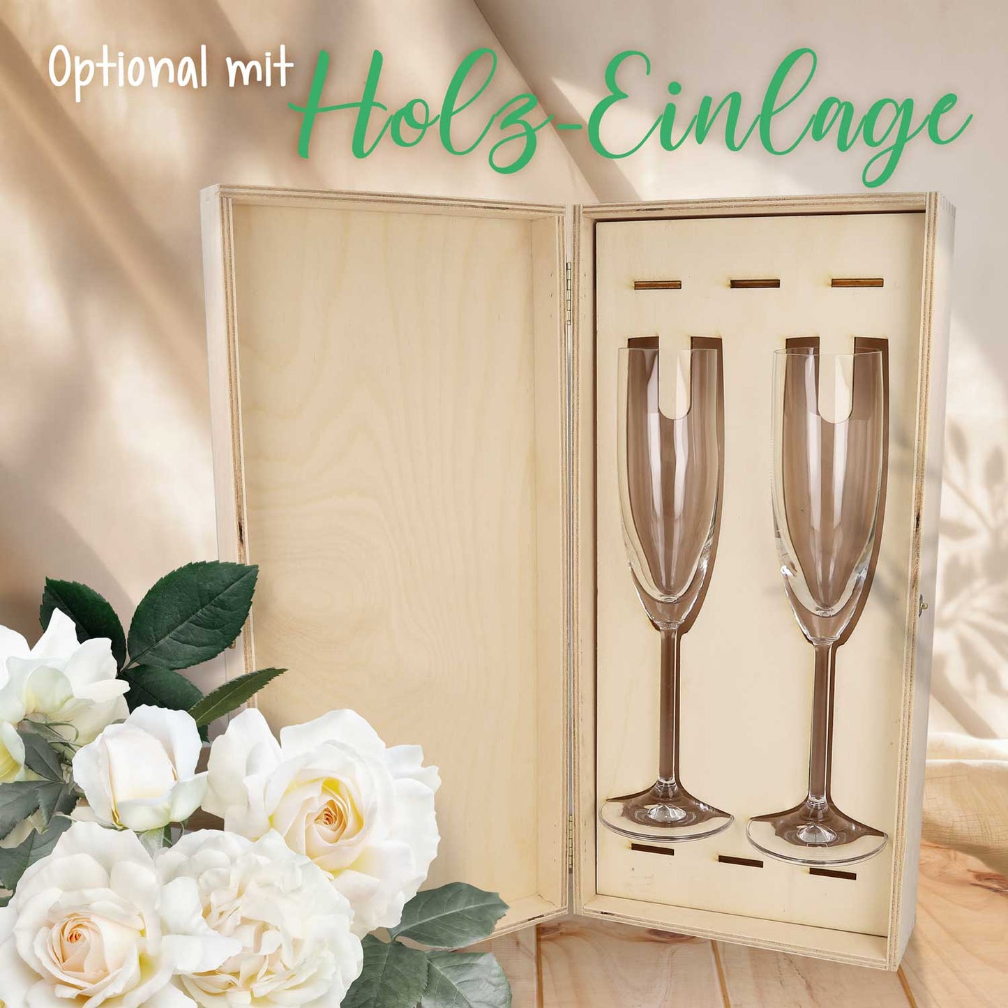 Leonardo Gläser mit Gravur - Hochzeitsauto & Wedding Love als Set
