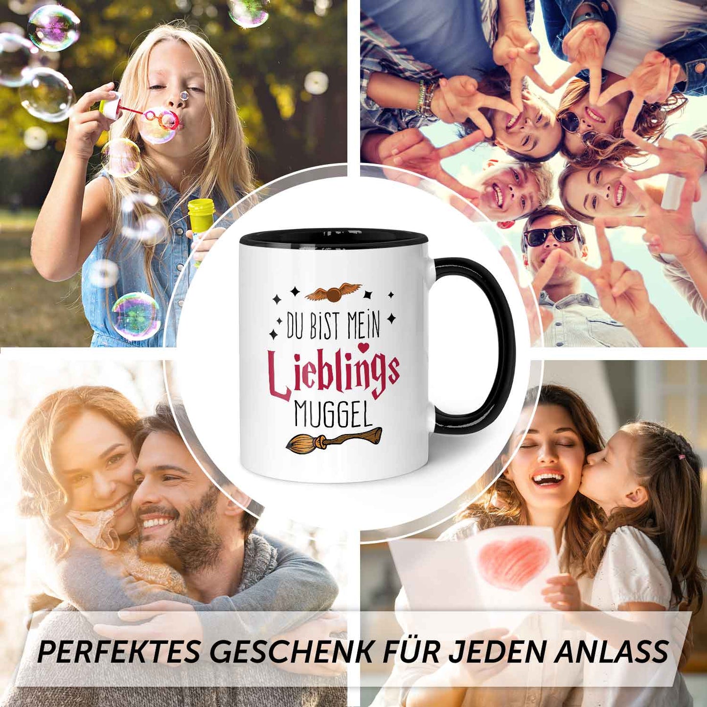 Bedruckte Tasse mit Spruch - Du bist mein Lieblingsmuggel