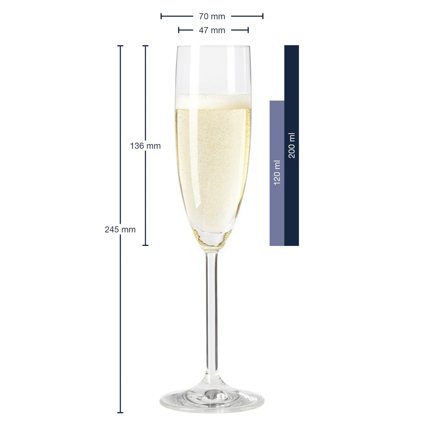 Leonardo Glas mit Gravur - "Elegant"