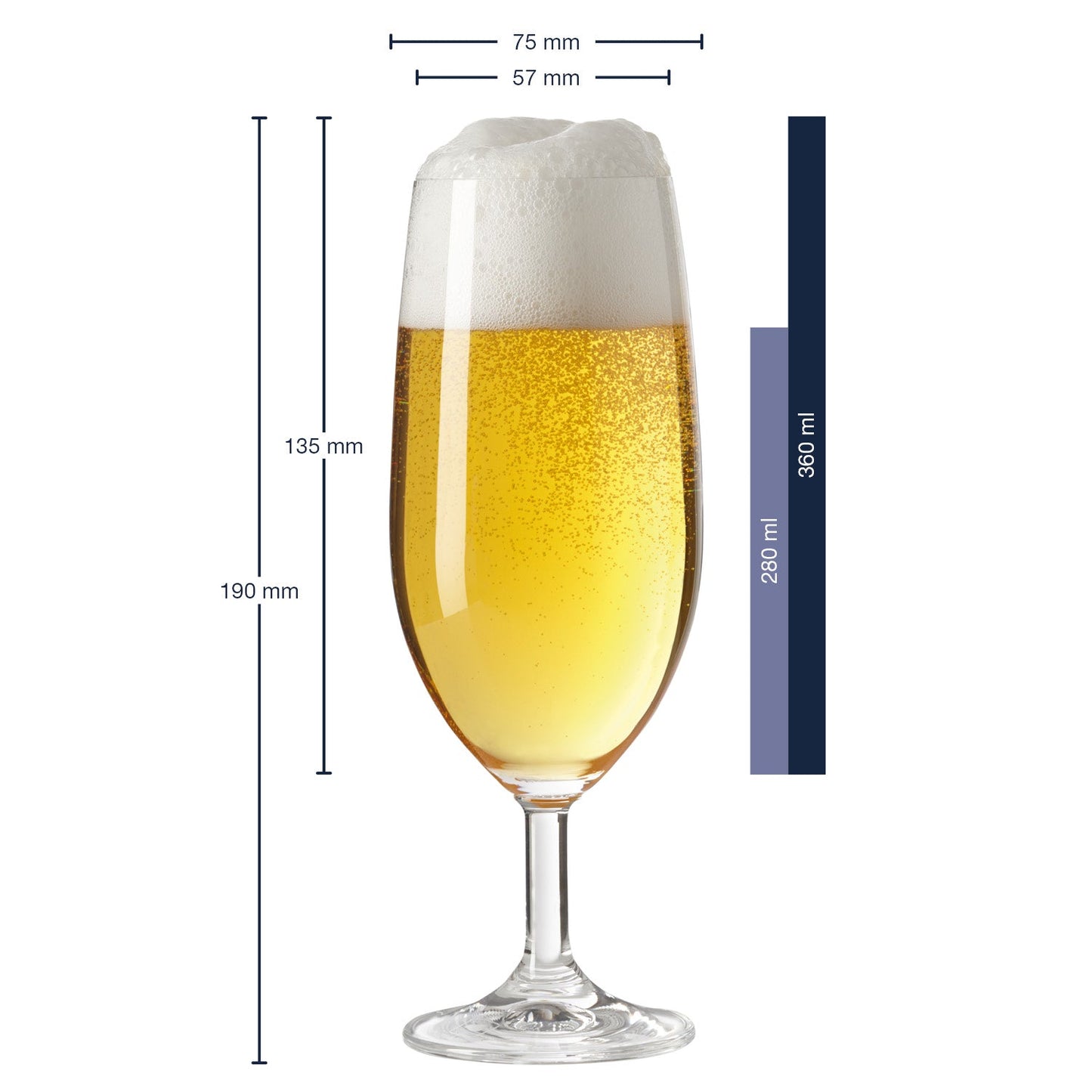 Leonardo Bierglas mit Gravur "Papa ist der Beste"