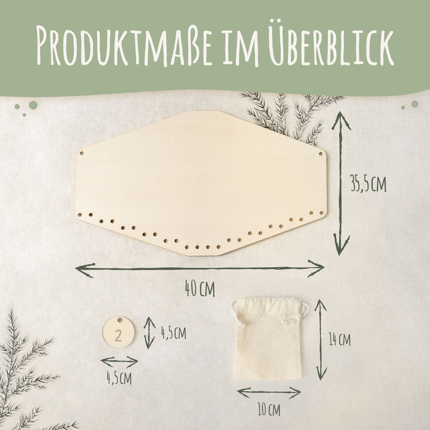 Personalisierter Adventskalender aus Holz mit Druckmotiv & Namen - Nikolaus