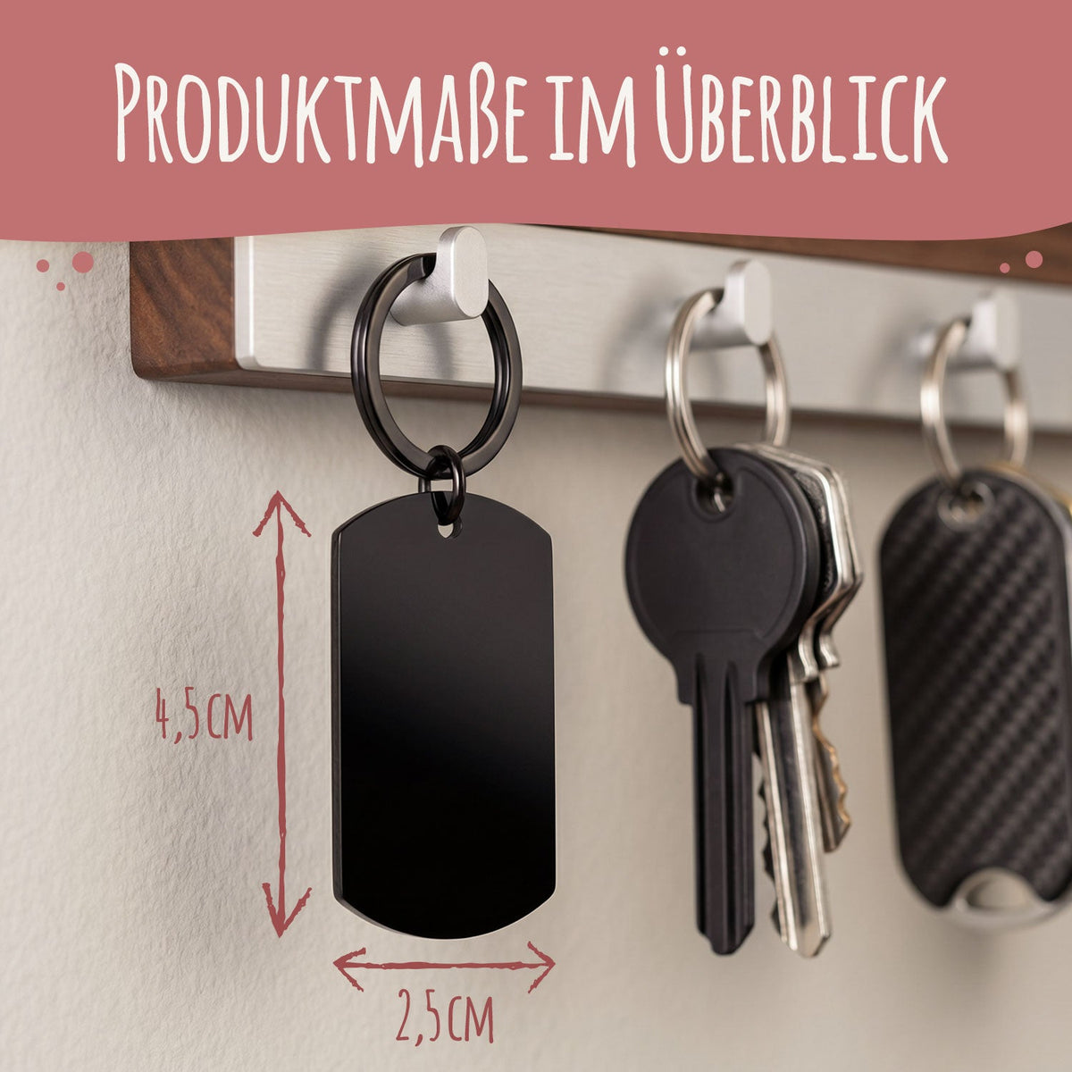 Metall Dog Tag mit Gravur - Dein Foto & Wunschtext