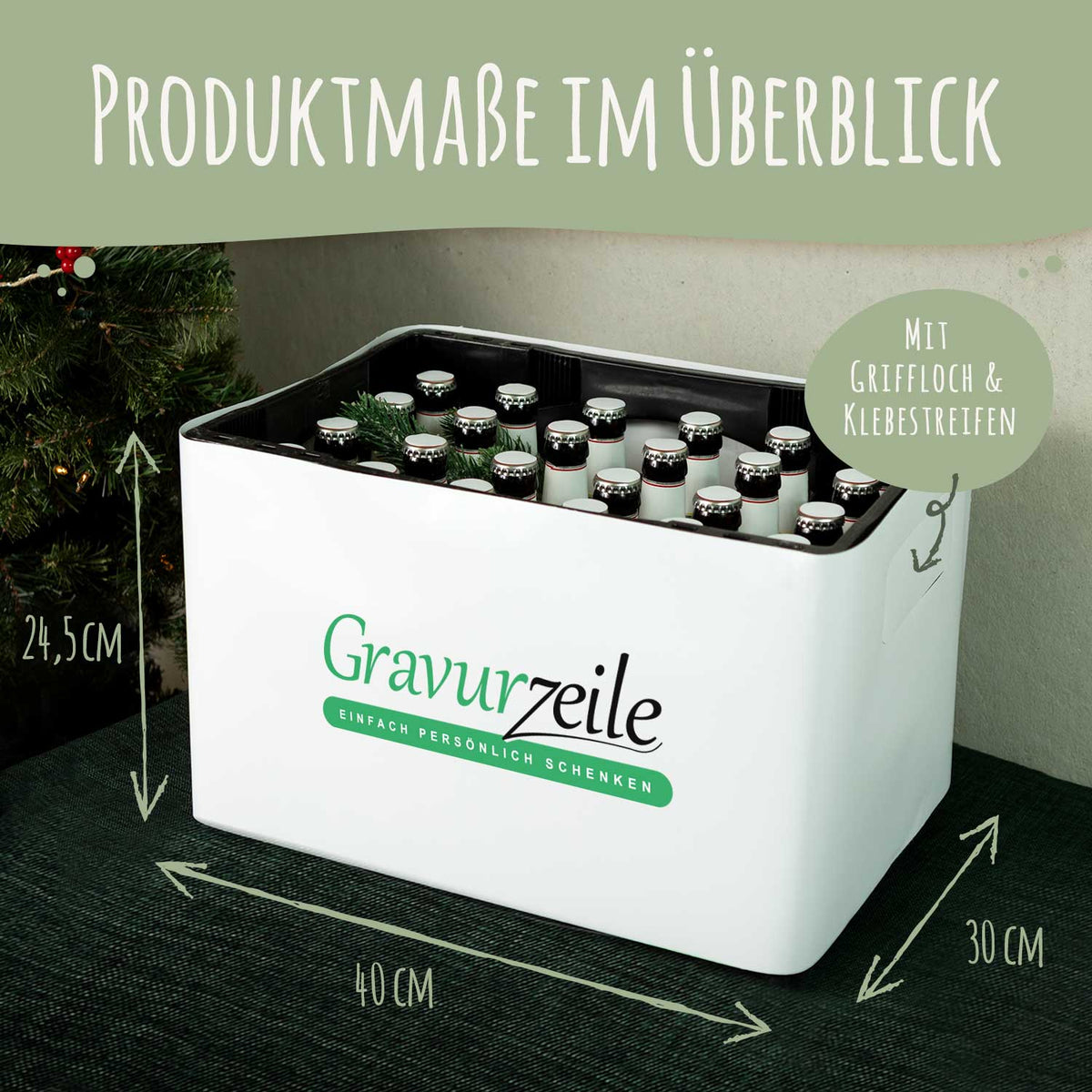 DIY Bierkasten Banderole mit 24 Deckelaufklebern - Bester Opa