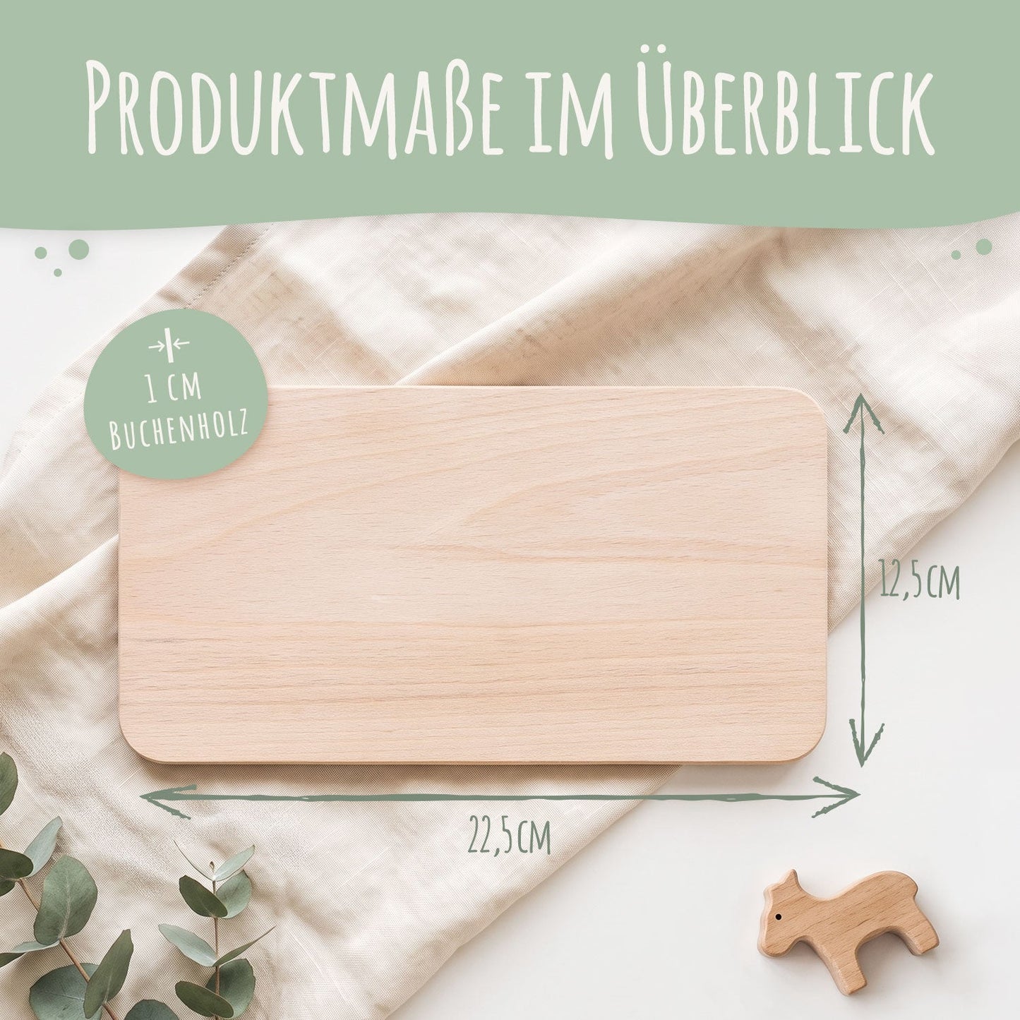 Im Set: Frühstücksbrettchen "Das ABC Brotzeitbrett" + "Das 1x1 Brotzeitbrett"