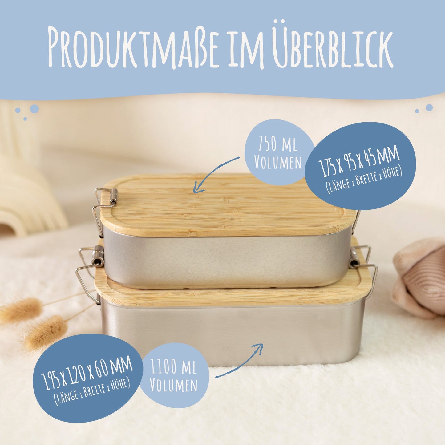 Brotdose mit Deckel für Kinder mit UV-Druck im "Waldfreunde V2" Design