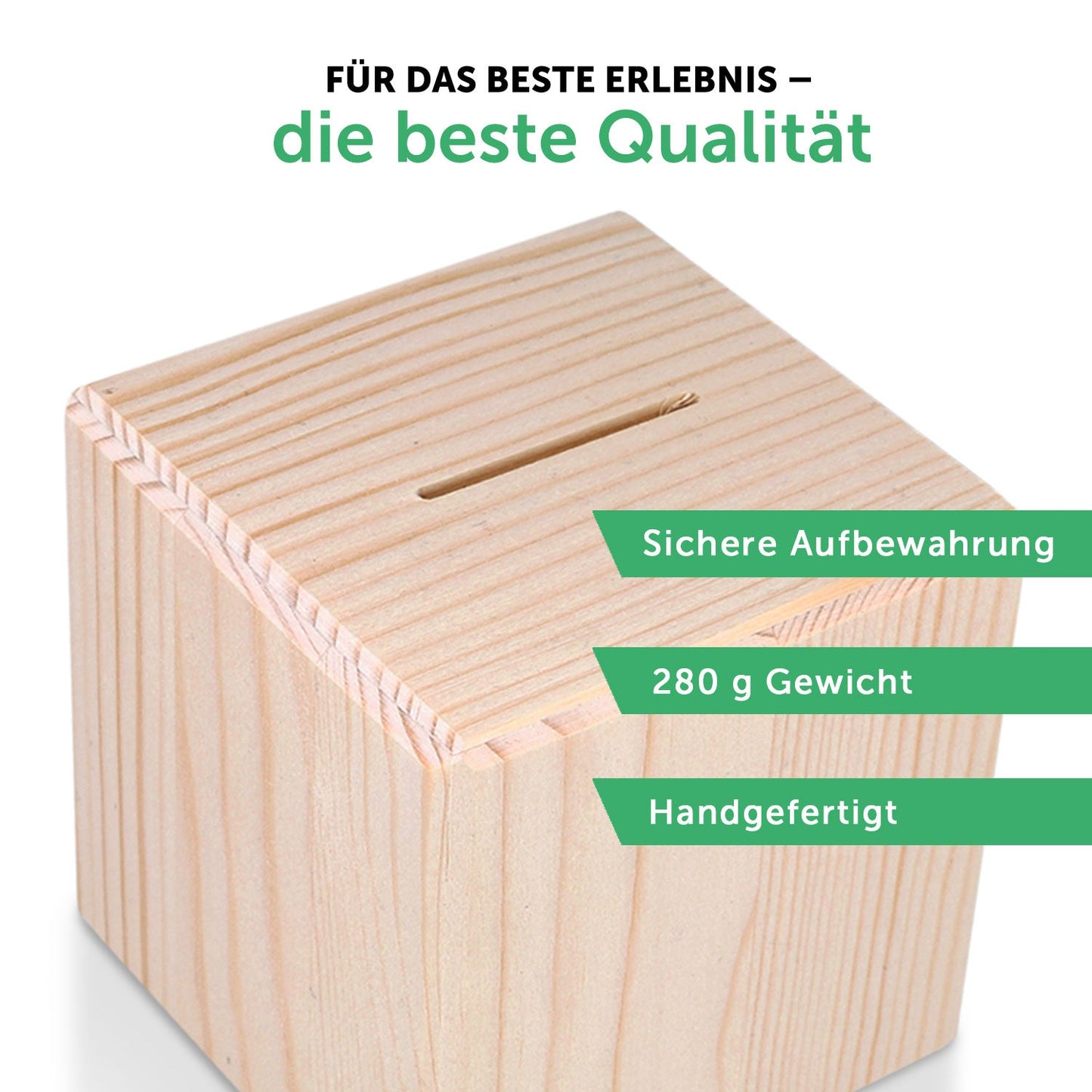 Spardose aus Holz - Bärchen